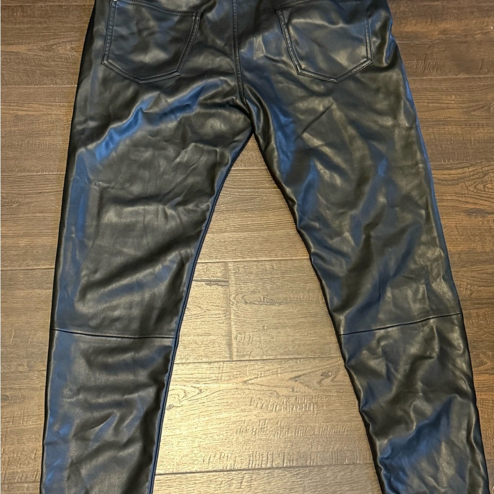 Zara Black Leather Pants - Barely worn
